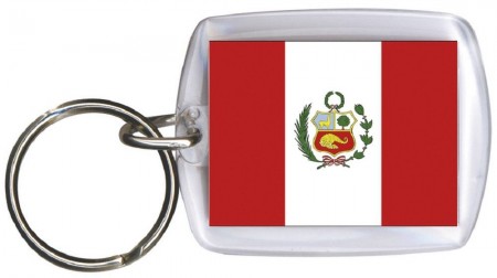 Schlüsselanhänger - PERU - Gr. ca. 4x5cm - 81130 - Keyholder Anhänger WM Länder