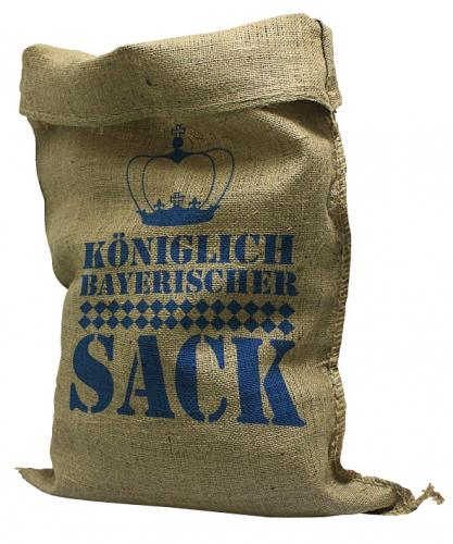 Jute- Sack mit Print - Königlich Bayrischer Sack - Gr. ca. 56cm x - 136cm - 70505