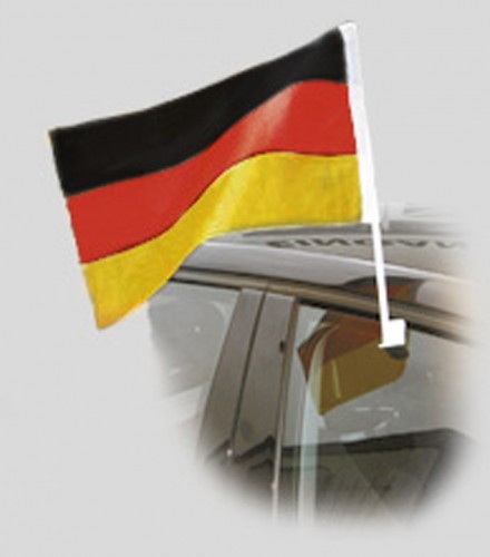 Autoscheibenfahne - Deutschland - Gr. ca. 40x30 cm - 74079 - Autofahne - Flagge mit Klemmstab