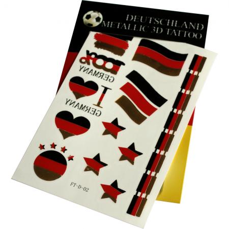 Haut- Tattoo´s 12tlg  Einmal-Tattoo  Deutschland 77882