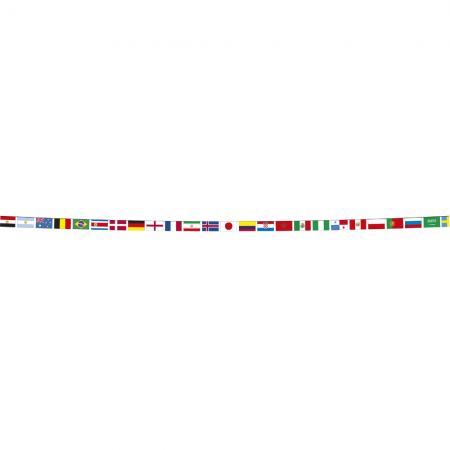 Wimpelkette Fahnenkette aller 32 WM Teilnehmer - Länge ca. 12m - 78202