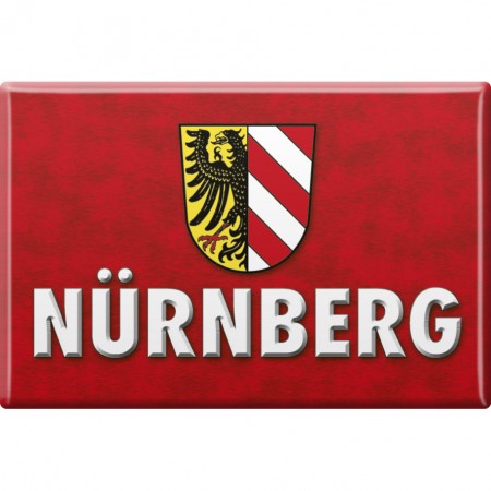 Magnet - Wappen Nürnberg - Gr. ca. 8 x 5,5 cm - 38766 - Küchenmagnet