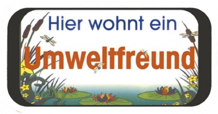 Türschild - Hier wohnt ein Umweltfreund - 308116
