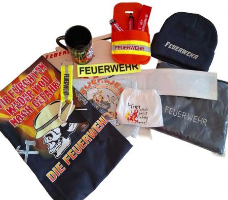 MYSTERY-BOX Brandheiß-Secret-Box für Feuerwehr-Freunde - Neuware - 15 Artikel - 80505