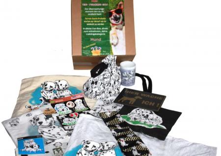 Überraschungsbox für Hundefreunde - BW-Tasche Tasse T-shirt Aufkleber....- 15 Artikel - 80508