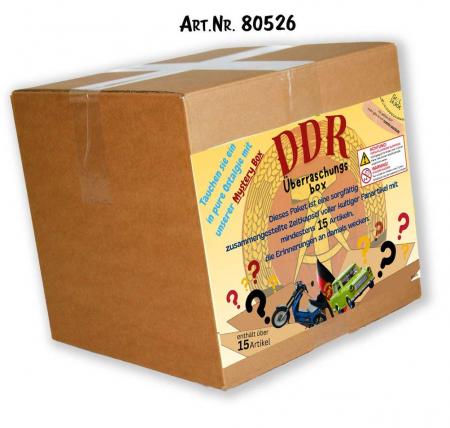 Überraschungsbox für DDR OSTALGIE-Fans - BW-Tasche Tasse T-shirt Aufkleber....- 15 Artikel - 80526