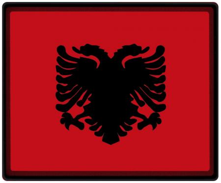 Mousepad Mauspad mit Motiv - Albanien Fahne - 82008 - Gr. ca. 24  x 20 cm