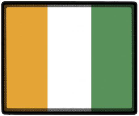 Mousepad Mauspad mit Motiv - Elfenbeinküste Fahne - 82046 - Gr. ca. 24  x 20 cm