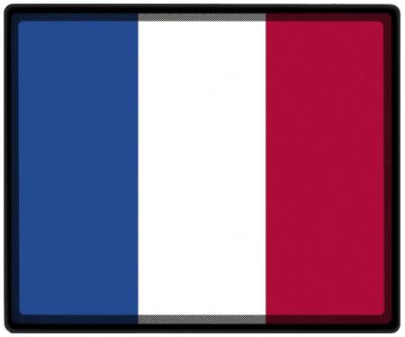 Mousepad Mauspad Länderflagge - Frankreich Fahne  - 82051 - Gr. ca. 24  x 20 cm