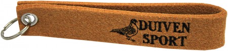 Filz-Schlüsselanhänger mit Stick Taube Duiven Sport Gr. ca. 17x3cm 14385 braun
