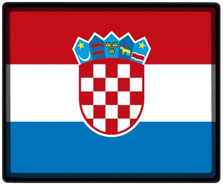 Mousepad Mauspad mit Motiv - Kroatien Fahne - 82087 - Gr. ca. 24  x 20 cm