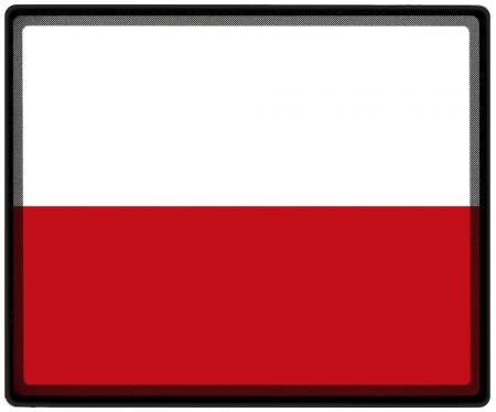 Mousepad Mauspad Länderflagge - Polen Fahne - 82132 - Gr. ca. 24  x 20 cm