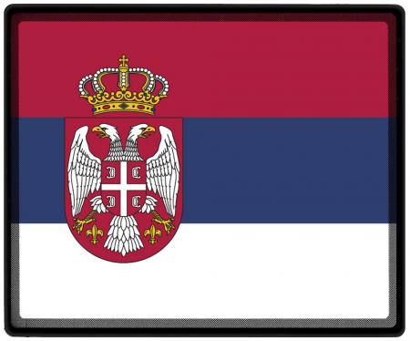 Mousepad Mauspad mit Motiv - Serbien Fahne - 82146 - Gr. ca. 24  x 20 cm