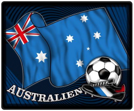 Mousepad Mauspad - Australien Fahne Fußball - 83018 Gr. 24 x 20cm