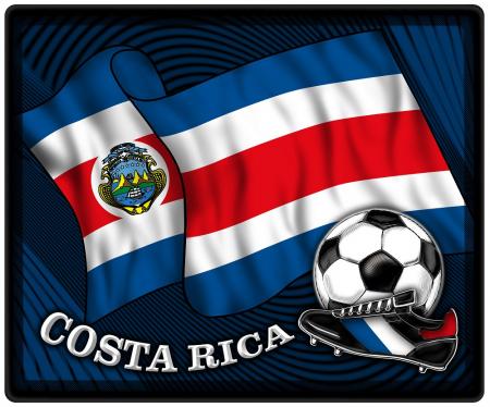 Mousepad Mauspad - Costa Rica Fahne Fußball - 83038 Gr. 24 x 20cm