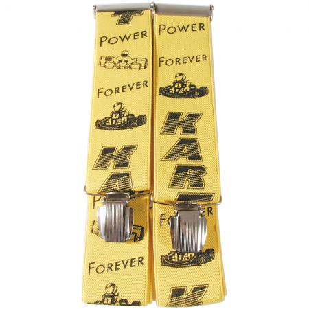 Hosenträger mit Print Kart Power forever - 84650 gelb