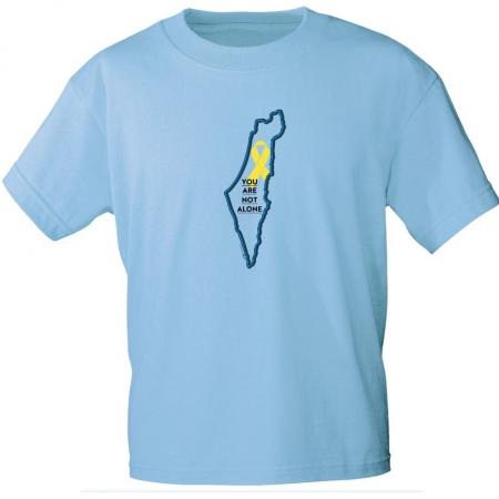 T-Shirt mit Print - You Are not alone - 85207 Hellblau Gr. S - 2XL