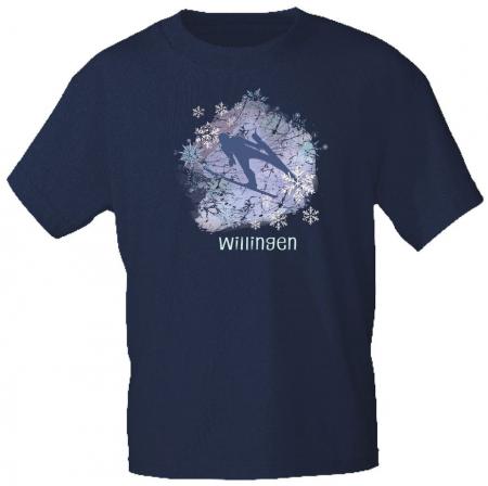 T-Shirt mit Print - Skipringer Willingen - 85209 Royalblau Gr. S-2XL