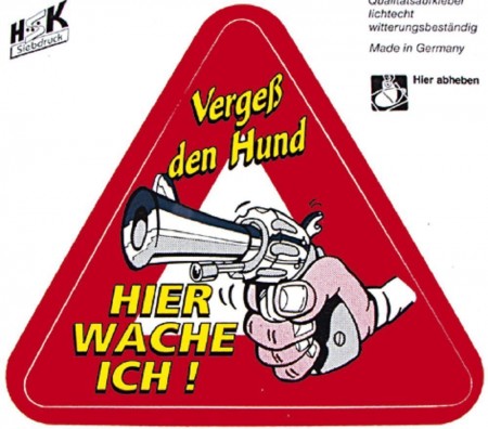 PVC Aufkleber Auto-Applikation Spass-Motive und Sprüche - Vergess den Hund... - 303432 - Gr. ca. 11 x 10 cm
