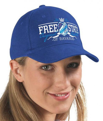 Baseballcap - Bayern Wappen - FREE STATE BAVARIA - 68651 blau