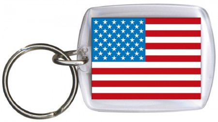 Schlüsselanhänger Anhänger - USA - Gr. ca. 4x5cm - 81180 - Keyholder  WM Länder