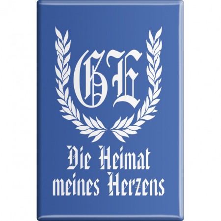 Kühlschrankmagnet - GE-Die Heimat meines Herzens - Gr. ca. 8 x 5,5 cm - 38257 - Küchenmagnet