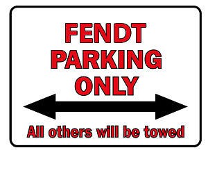 Parkschild - Fendt Parking Only - 308744 - Gr. 40 x 30 cm