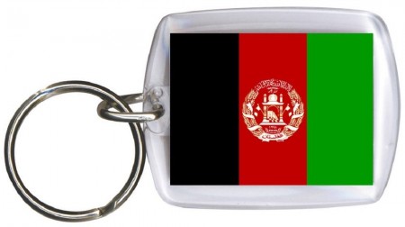 Schlüsselanhänger Anhänger - AFGHANISTAN - Gr. ca. 4x5cm - 81005 - WM Länder