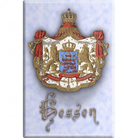 Magnet - Wappen Hessen - Gr. ca. 8 x 5,5 cm - 38727 - Küchenmagnet
