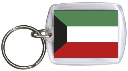 Schlüsselanhänger Anhänger - KUWAIT - Gr. ca. 4x5cm - 81089 - Keyholder WM Länder