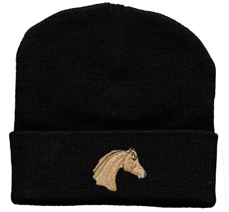 Hip-Hop Mütze Pferdekopf Haflinger 56533 schwarz