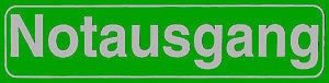 Schild - NOTAUSGANG - 308753 - Gr. 300 x 70 mm