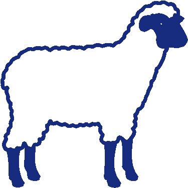 Aufkleber Applikation - Schaf - AP0461 - versch Farben zur Wahl