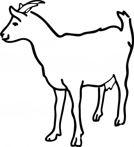 Aufkleber Applikation - Ziege - AP0492 - verschiedene Farben zur Wahl