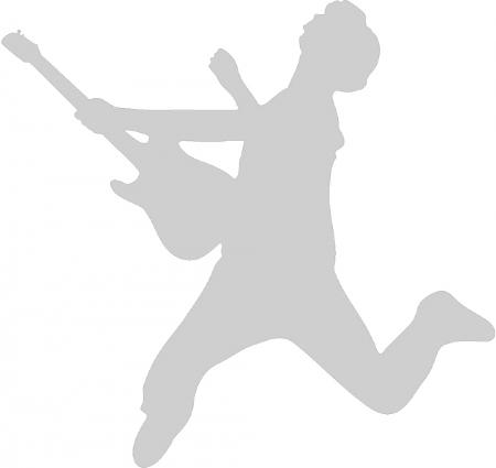 Aufkleber Applikation - Gitarrist - AP0661 - versch. Größen