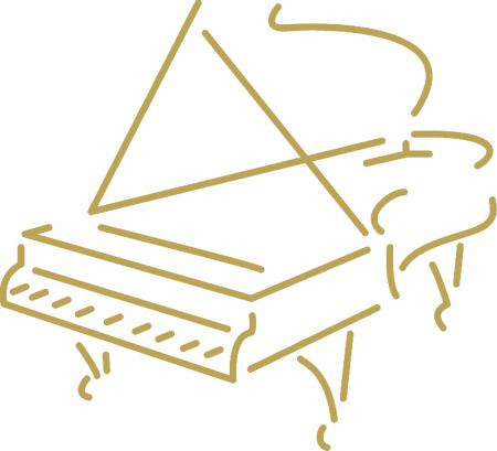Aufkleber Applikation - Klavier - AP0665 - versch. Größen
