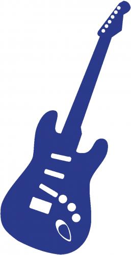 Aufkleber Applikation - Gitarre - E-Gitarre - AP0673 - versch. Größen