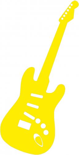 Aufkleber Applikation - Gitarre - E-Gitarre - AP0673 - versch. Größen