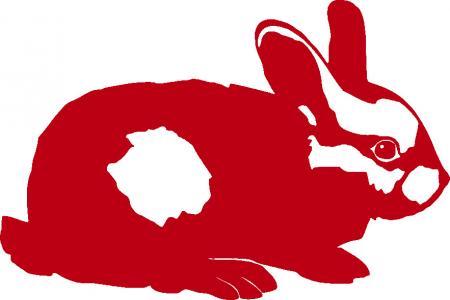 Aufkleber Applikation - Kaninchen - AP1233 - versch. Größen