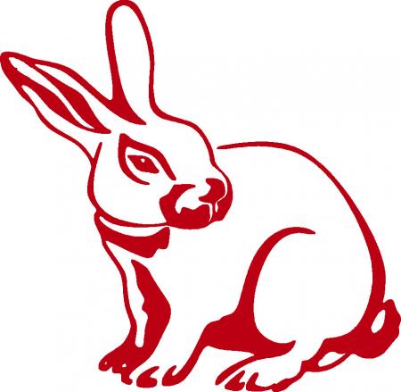 Aufkleber Applikation - Kaninchen - AP1236 - versch. Größen