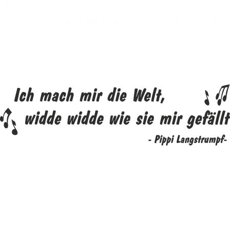 Auto-Aufkleber Wohnwagen Applikation - Ich mach mir die Welt - AP1609 Gr. ca. 60cm x 16cm