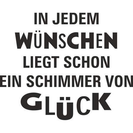 Auto-Aufkleber Wohnwagen Applikation - In jedem Wünschen liegt - AP1624 Gr. ca. 60cm x 48cm