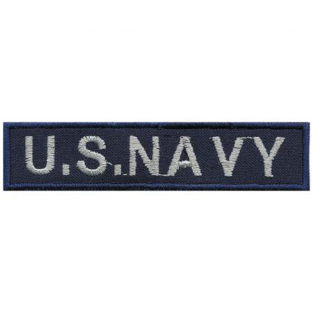 AUFNÄHER - U.S. NAVY - 03099 - Gr. ca. 9 x 2 cm - Patches Stick Applikation