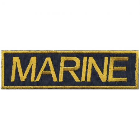 AUFNÄHER - MARINE - 03264 - Gr. ca. 11,5 x 3,5 cm - Patches Stick Applikation