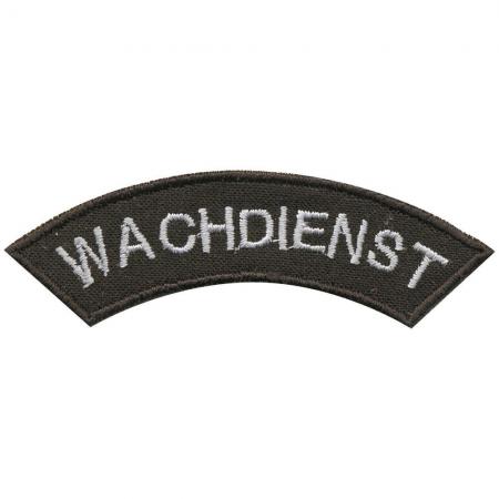 AUFNÄHER - WACHDIENST - Gr. 8,5cm x 2cm - 06002 Applikation Patches