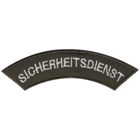 AUFNÄHER - SICHERHEITSDIENST - 06003 - Gr. ca. 8 x 2 cm - Patches Stick Applikation