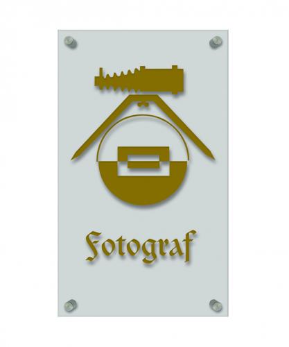 Zunftschild Handwerkerschild - Fotograf - beschriftet auf edler Acryl-Kunststoff-Platte – 309421
