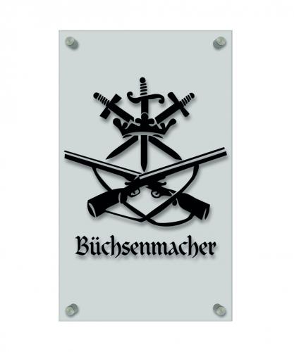 Zunftschild Handwerkerschild - Büchsenmacher - beschriftet auf edler Acryl-Kunststoff-Platte - 309418