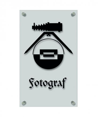Zunftschild Handwerkerschild - Fotograf - beschriftet auf edler Acryl-Kunststoff-Platte – 309421