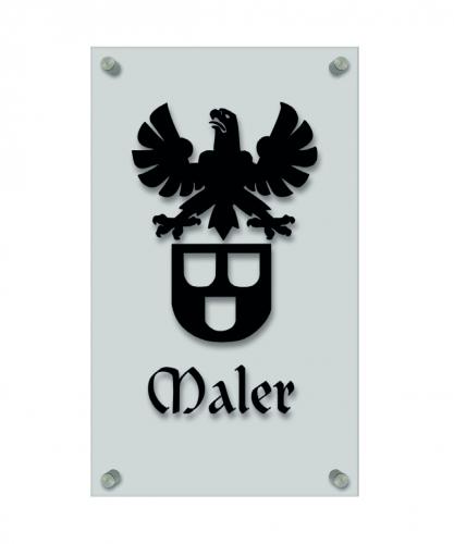 Zunftschild Handwerkerschild - Maler - beschriftet auf edler Acryl-Kunststoff-Platte – 309448